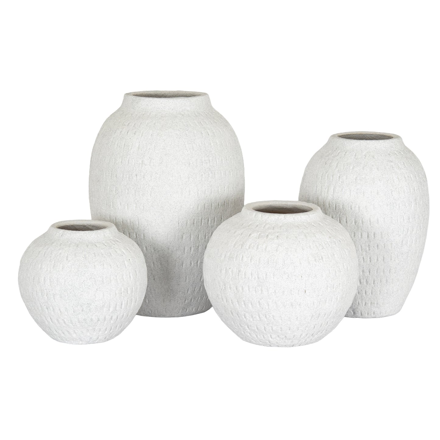 Ashen Medium Tall Textured Vase