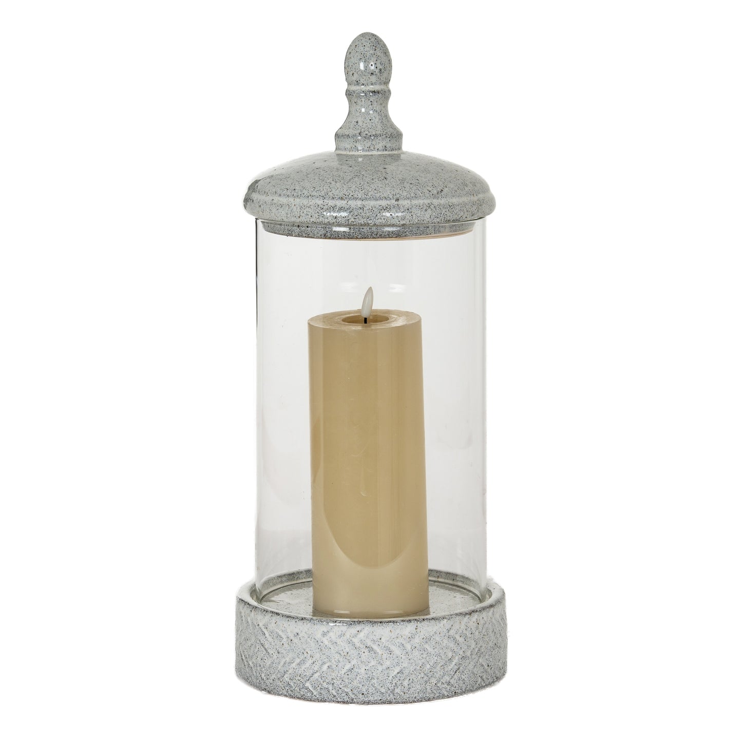 Sona Large Hurricane Lantern With Lid