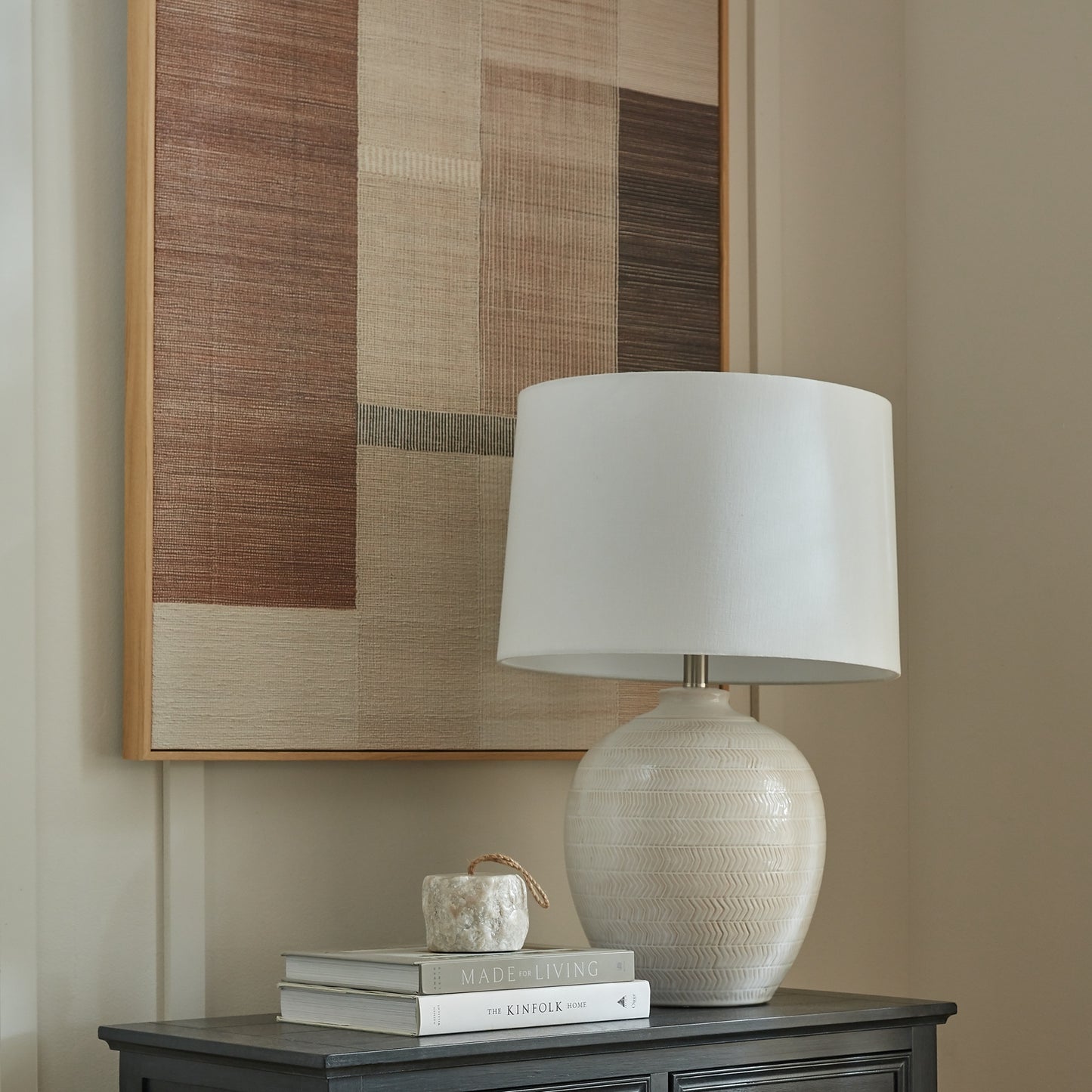 Ivora Hand Painted Canvas In Frame