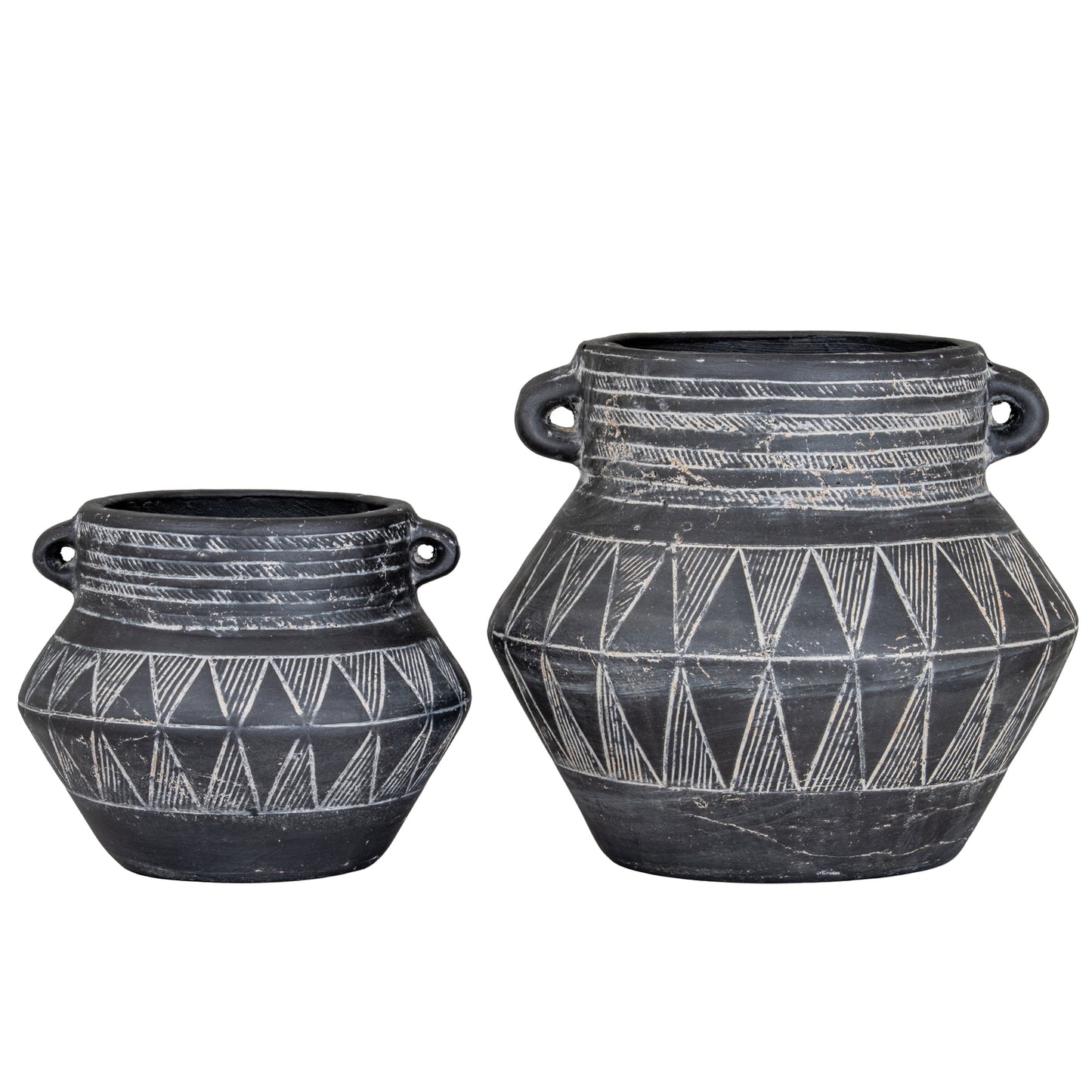 Etched Collection Tall Pot With Handles