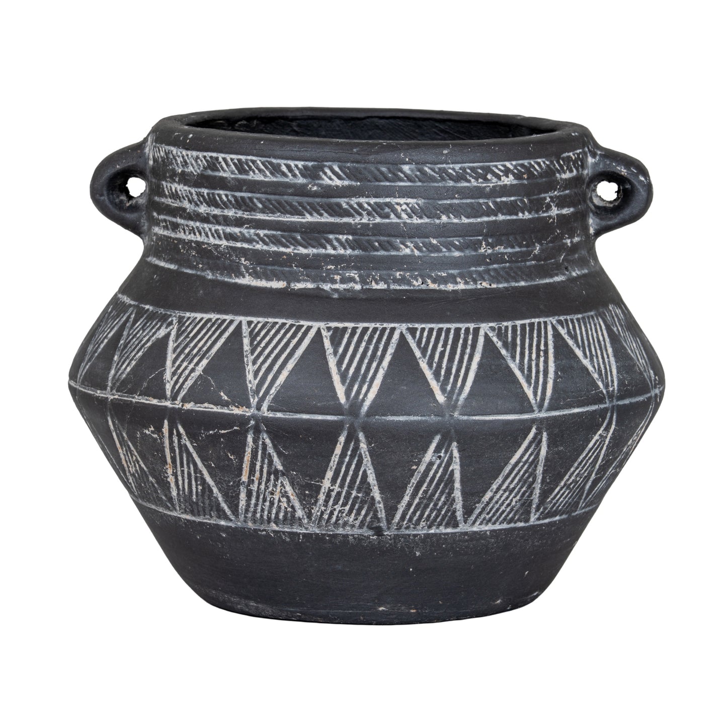 Etched Collection Small Pot With Handles