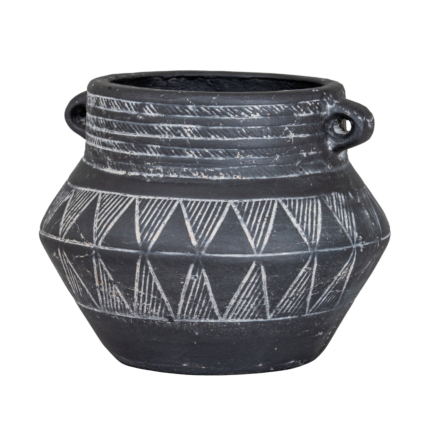 Etched Collection Small Pot With Handles